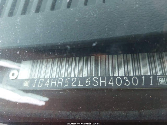 45996190 :رقم المزاد ، 1G4HR52L6SH403011 vin ، 1995 Buick Lesabre Limited مزاد بيع