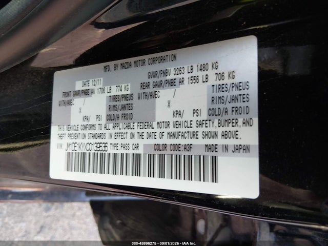 Продаж на аукціоні авто 2012 Mazda Mazda2 Sport, vin: JM1DE1KYXC0139536, номер лоту: 45996275