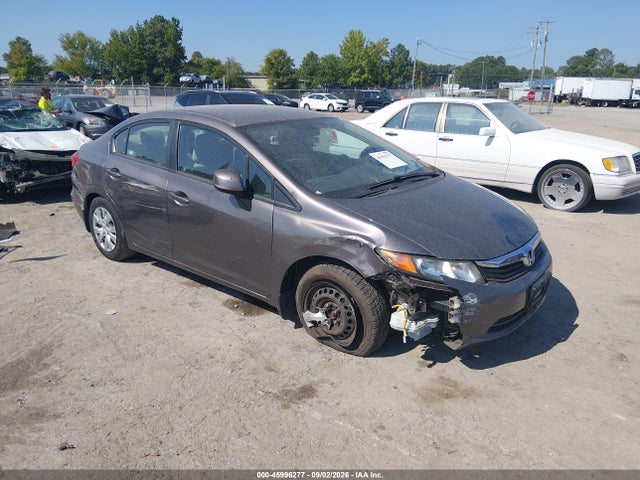2012 Honda Civic Lx მანქანა იყიდება აუქციონზე, vin: 19XFB2F58CE065094, აუქციონის ნომერი: 45996277
