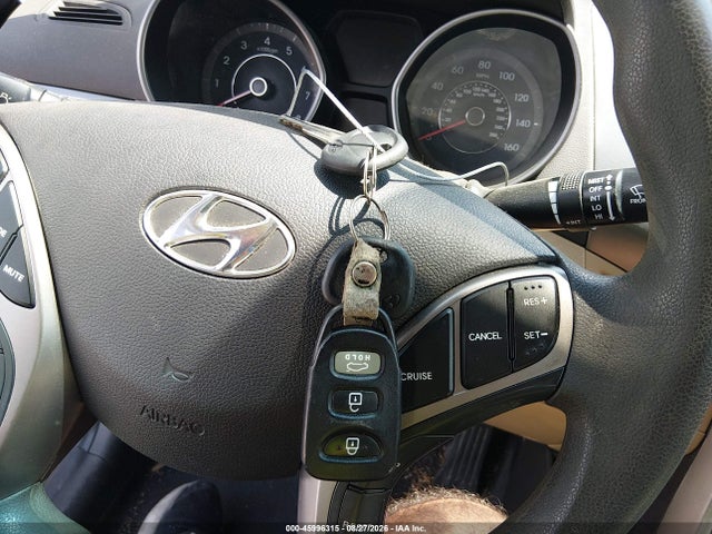 2013 Hyundai Elantra Gls მანქანა იყიდება აუქციონზე, vin: 5NPDH4AE9DH186187, აუქციონის ნომერი: 45996315