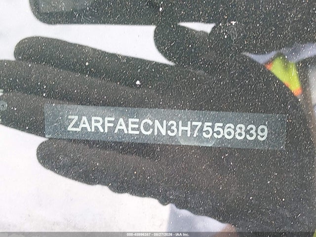 ZARFAECN3H7556839 Alfa Romeo Giulia Ti Rwd