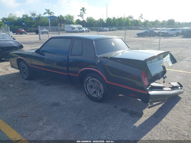 45996636 :رقم المزاد ، 1G1GZ37G5GR187405 vin ، 1986 Chevrolet Monte Carlo مزاد بيع
