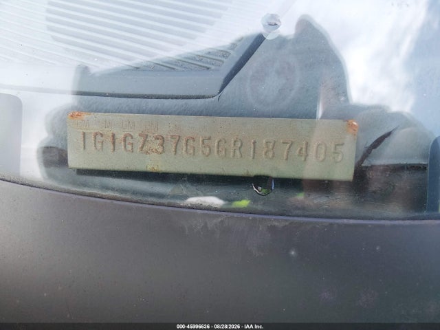 45996636 :رقم المزاد ، 1G1GZ37G5GR187405 vin ، 1986 Chevrolet Monte Carlo مزاد بيع