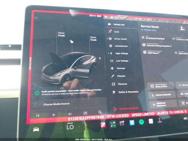Tesla Model 3 Rear-wheel Drive 2023 5YJ3E1EA2PF697849 Image 18