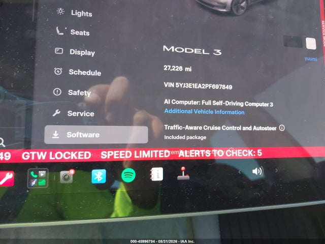 Tesla Model 3 Rear-wheel Drive 2023 5YJ3E1EA2PF697849 Image 7