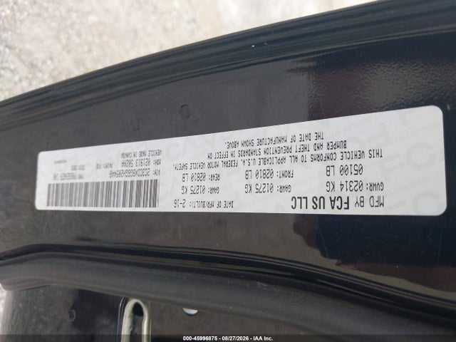 45996875 :رقم المزاد ، 2C3CDXBG6GH205448 vin ، 2016 Dodge Charger Se مزاد بيع