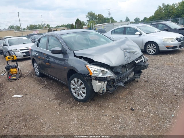 2015 Nissan Sentra Sv მანქანა იყიდება აუქციონზე, vin: 3N1AB7APXFL633834, აუქციონის ნომერი: 45996904