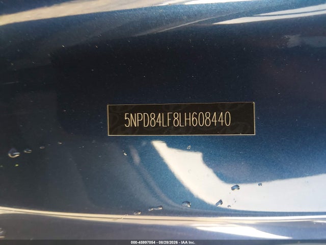 Aukcja sprzedaży 2020 Hyundai Elantra Sel, vin: 5NPD84LF8LH608440, numer aukcji: 45997054