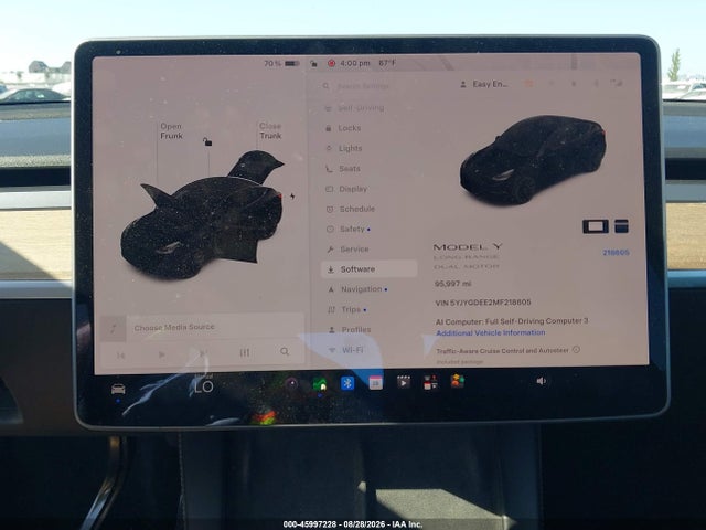 Продажа на аукционе авто 2021 Tesla Model Y Long Range Dual Motor All-wheel Drive, vin: 5YJYGDEE2MF218605, номер лота: 45997228