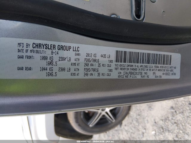Продаж на аукціоні авто 2014 Jeep Patriot Sport, vin: 1C4NJPBBXED912726, номер лоту: 45997447