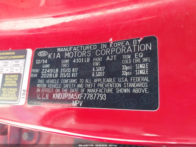 Продаж на аукціоні авто 2015 Kia Soul +, vin: KNDJP3A5XF7787793, номер лоту: 45997459