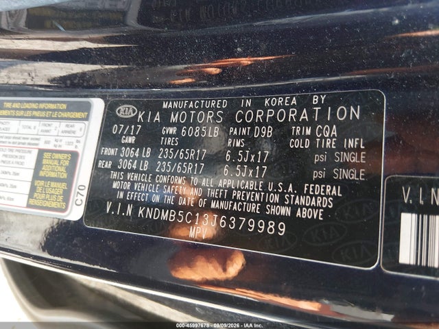 Продаж на аукціоні авто 2018 Kia Sedona Lx, vin: KNDMB5C13J6379989, номер лоту: 45997678