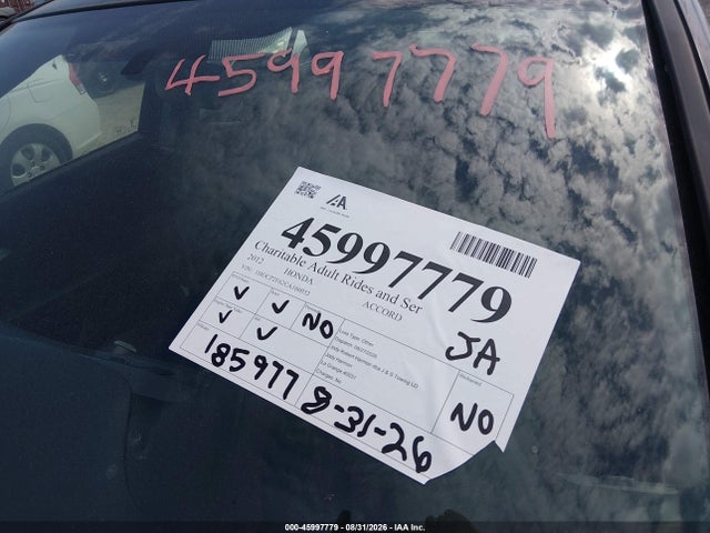 Продажа на аукционе авто 2012 Honda Accord 2.4 Se, vin: 1HGCP2F62CA166052, номер лота: 45997779