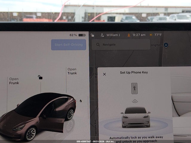 45997847 :رقم المزاد ، 5YJ3E1EB1NF294984 vin ، 2022 Tesla Model 3 Long Range Dual Motor All-wheel Drive مزاد بيع