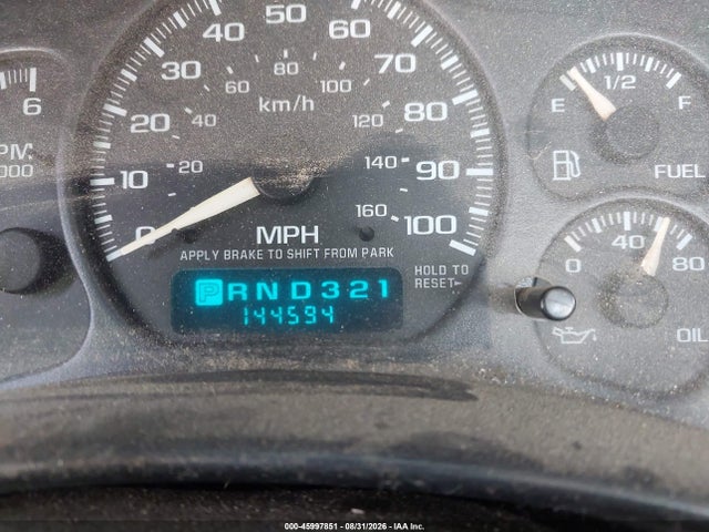 45997851 :رقم المزاد ، 1GCHK24U92E252907 vin ، 2002 Chevrolet Silverado 2500hd مزاد بيع