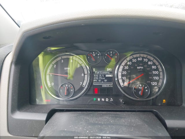 45998042 :رقم المزاد ، 1C6RD7GT6CS209778 vin ، 2012 Ram 1500 Big Horn مزاد بيع