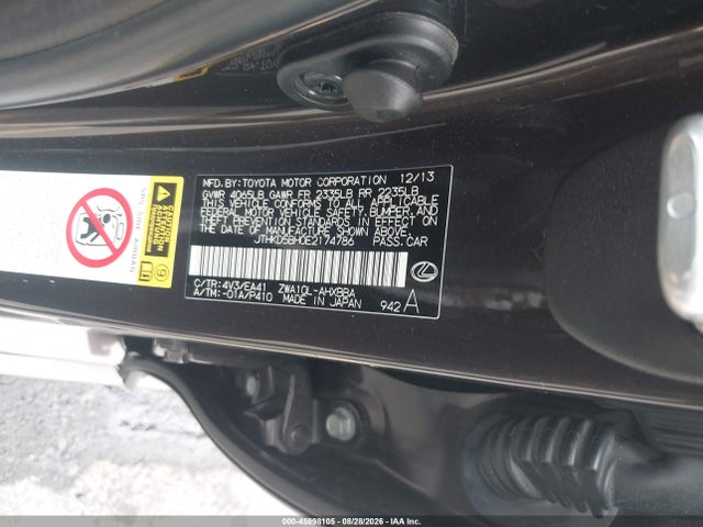 Продаж на аукціоні авто 2014 Lexus Ct 200h, vin: JTHKD5BH0E2174786, номер лоту: 45998105