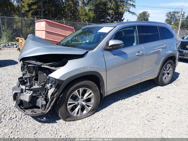 Toyota Highlander Xle V6 2015 5TDJKRFH1FS207602 Image 2