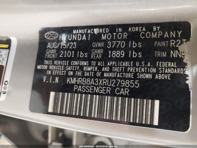 Hyundai Venue Se 2024 KMHRB8A3XRU279855 Image 9