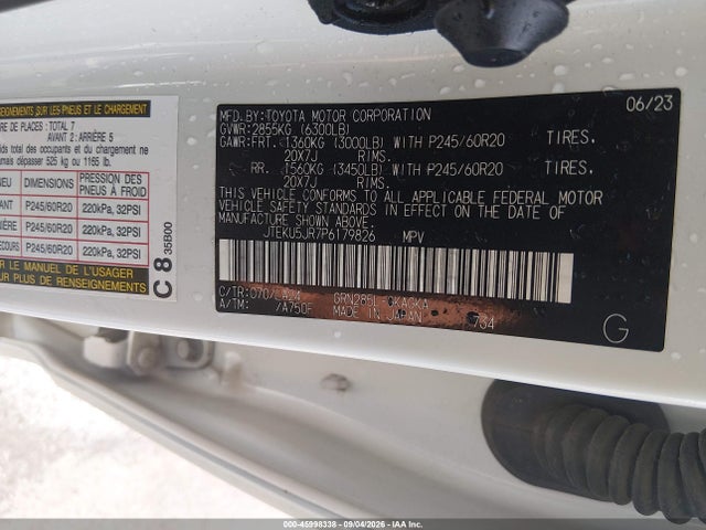 Продаж на аукціоні авто 2023 Toyota 4runner Limited, vin: JTEKU5JR7P6179826, номер лоту: 45998338