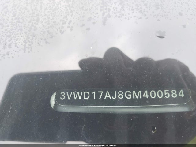 45998438 :رقم المزاد ، 3VWD17AJ8GM400584 vin ، 2016 Volkswagen Jetta 1.8t Sport مزاد بيع