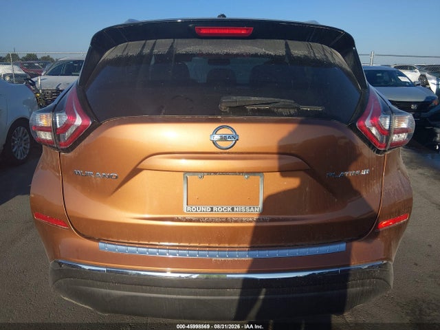 Продаж на аукціоні авто 2015 Nissan Murano Platinum, vin: 5N1AZ2MGXFN217298, номер лоту: 45998569