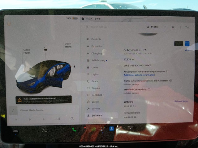 Tesla Model 3 Standard Range Plus Rear-wheel Drive 2021 5YJ3E1EA2MF028847 Image 17