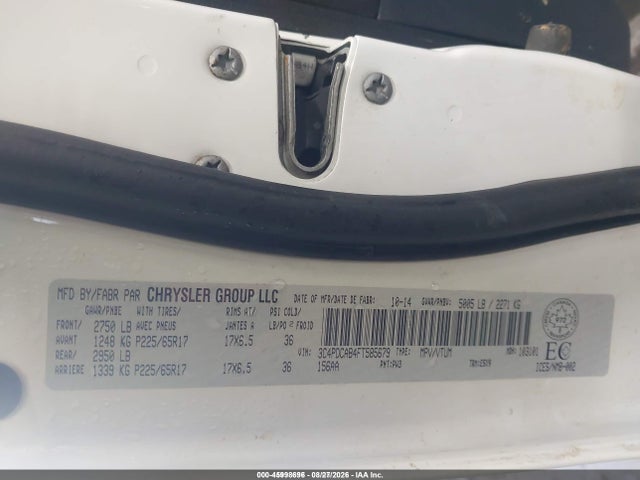 Aukcja sprzedaży 2015 Dodge Journey Cvp/se Plus, vin: 3C4PDCAB4FT585679, numer aukcji: 45998696