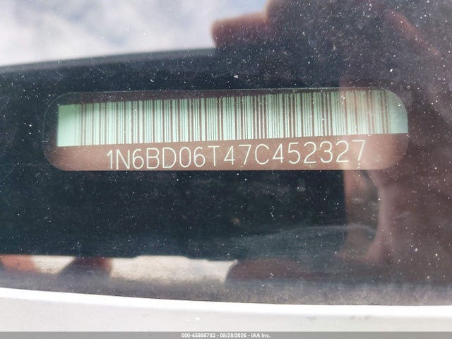 2007 Nissan Frontier Xe მანქანა იყიდება აუქციონზე, vin: 1N6BD06T47C452327, აუქციონის ნომერი: 45998703