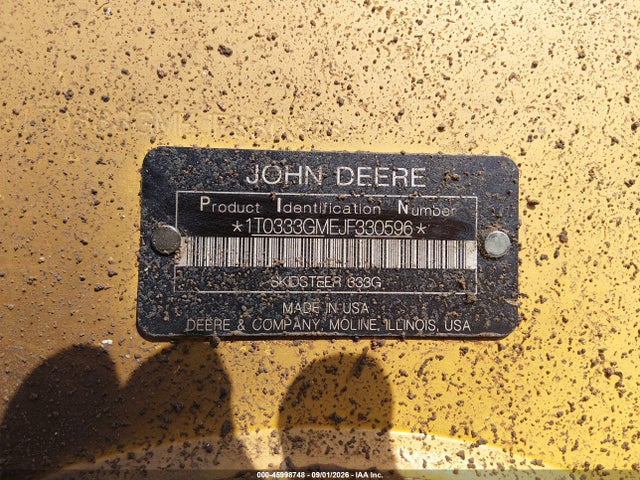 45998748 :رقم المزاد ، 1T0333GMEJF330596 vin ، 2018 John Deere Other مزاد بيع