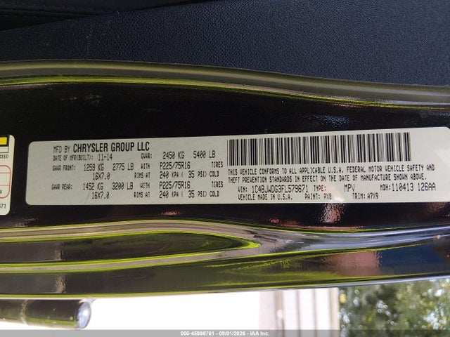 Продаж на аукціоні авто 2015 Jeep Wrangler Unlimited Sport, vin: 1C4BJWDG3FL579671, номер лоту: 45998761