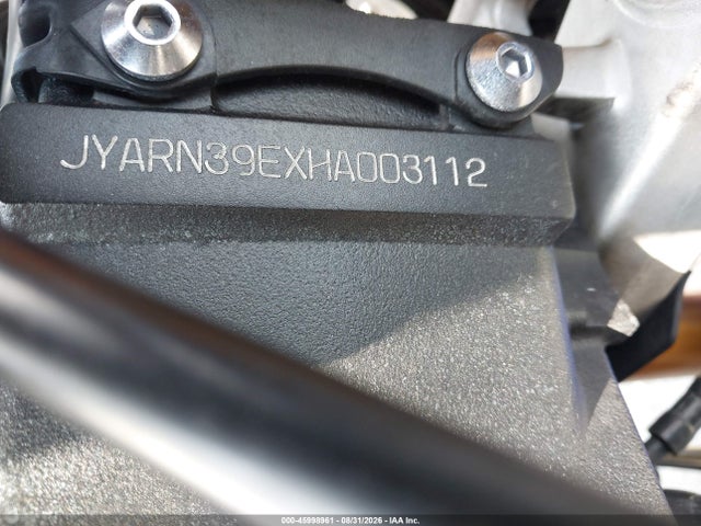 2017 Yamaha Yzfr1 მანქანა იყიდება აუქციონზე, vin: JYARN39EXHA003112, აუქციონის ნომერი: 45998961
