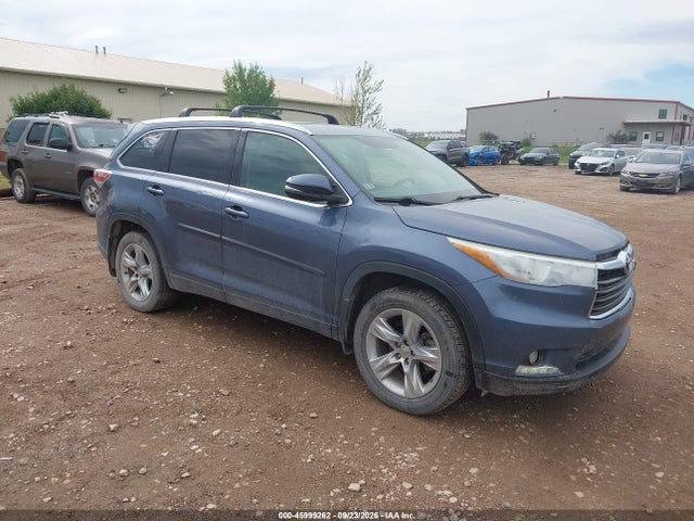 45999262 :رقم المزاد ، 5TDDKRFH8FS098830 vin ، 2015 Toyota Highlander Limited V6 مزاد بيع