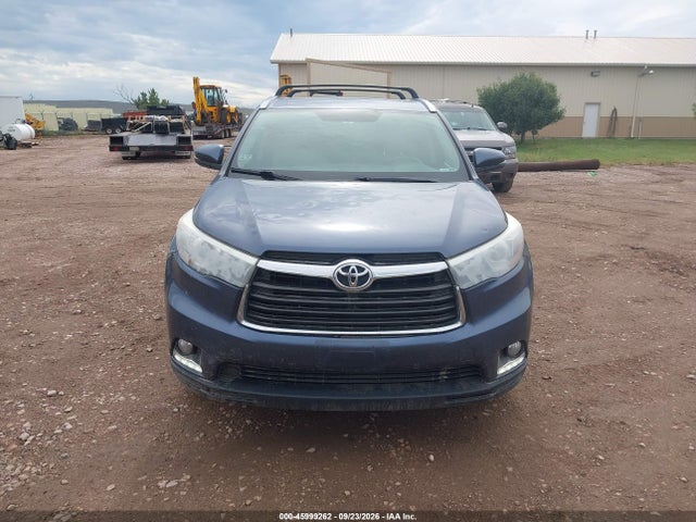 45999262 :رقم المزاد ، 5TDDKRFH8FS098830 vin ، 2015 Toyota Highlander Limited V6 مزاد بيع