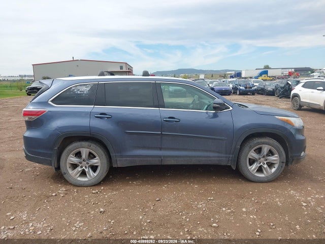 45999262 :رقم المزاد ، 5TDDKRFH8FS098830 vin ، 2015 Toyota Highlander Limited V6 مزاد بيع
