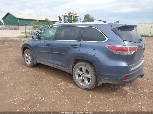 45999262 :رقم المزاد ، 5TDDKRFH8FS098830 vin ، 2015 Toyota Highlander Limited V6 مزاد بيع
