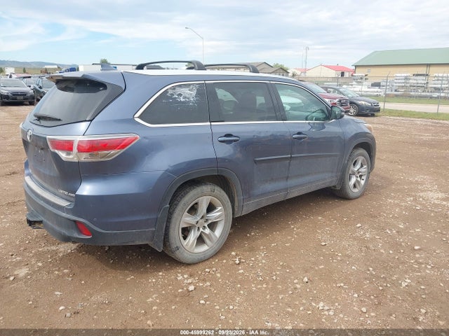 45999262 :رقم المزاد ، 5TDDKRFH8FS098830 vin ، 2015 Toyota Highlander Limited V6 مزاد بيع