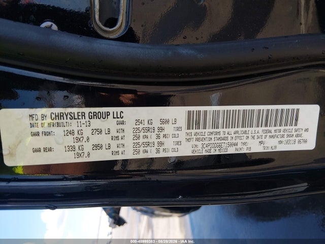 2014 Dodge Journey Limited მანქანა იყიდება აუქციონზე, vin: 3C4PDDDG6ET150044, აუქციონის ნომერი: 45999383