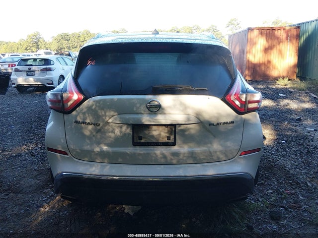 2015 Nissan Murano Platinum მანქანა იყიდება აუქციონზე, vin: 5N1AZ2MG2FN218235, აუქციონის ნომერი: 45999437