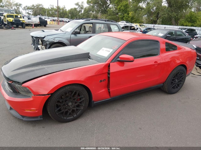 2012 Ford Mustang Gt Premium მანქანა იყიდება აუქციონზე, vin: 1ZVBP8CF3C5284571, აუქციონის ნომერი: 45999588