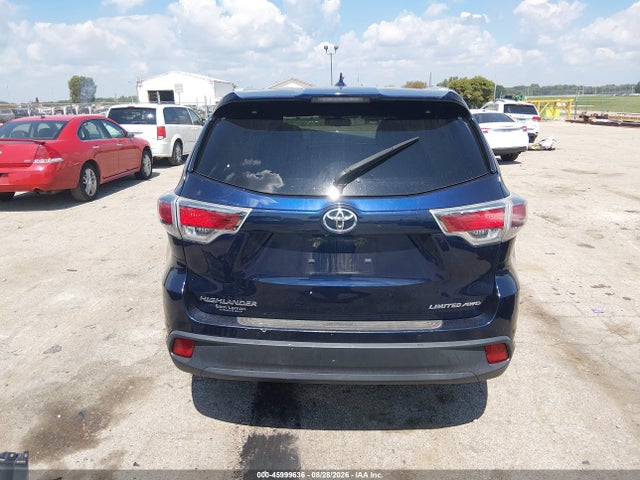 Aukcja sprzedaży 2016 Toyota Highlander Limited V6, vin: 5TDDKRFH4GS328994, numer aukcji: 45999636