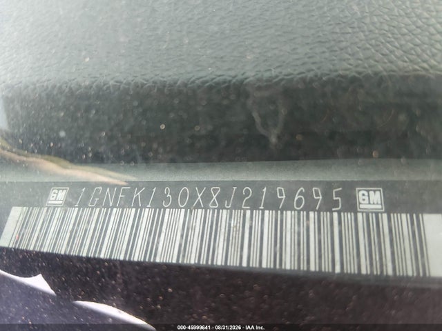 Продаж на аукціоні авто 2008 Chevrolet Tahoe Lt, vin: 1GNFK130X8J219695, номер лоту: 45999641