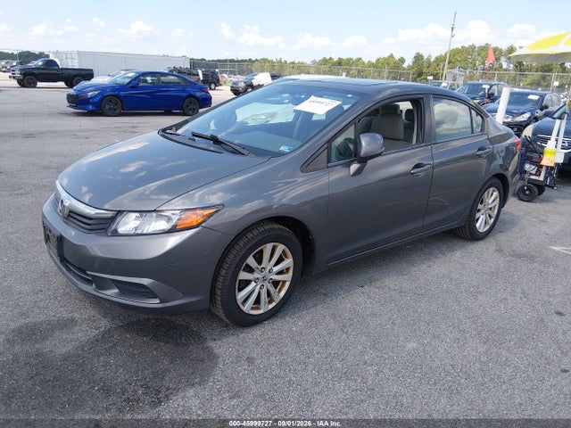 45999727 :رقم المزاد ، 2HGFB2F94CH501688 vin ، 2012 Honda Civic Ex-l مزاد بيع