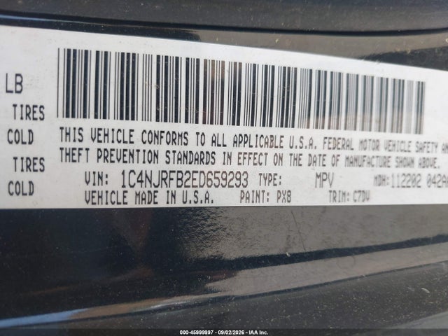 Jeep Patriot Latitude 2014 1C4NJRFB2ED659293 Image 9