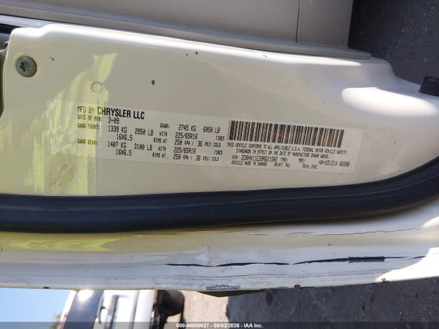 Продажа на аукционе авто 2009 Dodge Grand Caravan Cv, vin: 2D8HN11E39R621502, номер лота: 46000027