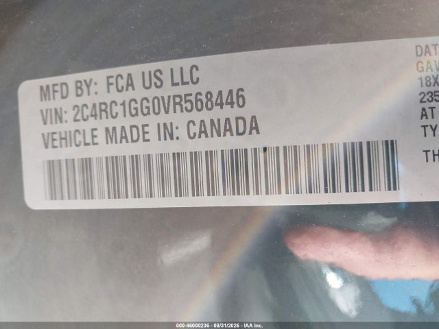Aukcja sprzedaży 2027 Chrysler Pacifica, vin: 2C4RC1GG0VR568446, numer aukcji: 46000236