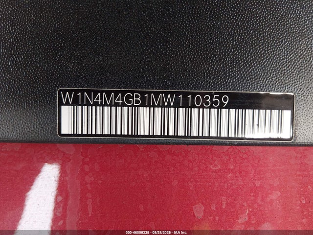 Aukcja sprzedaży 2021 Mercedes-benz Glb 250, vin: W1N4M4GB1MW110359, numer aukcji: 46000335