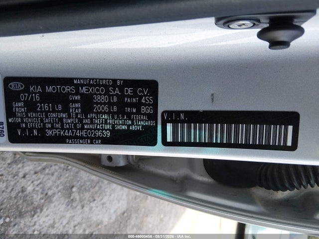 KIA FORTE LX 2017 3KPFK4A74HE029639 Image 9