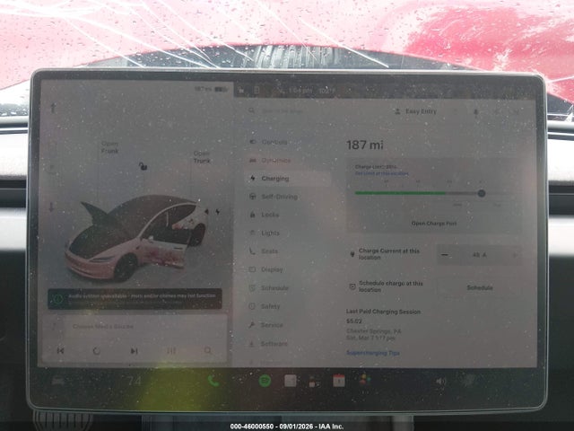 2025 Tesla Model 3 Long Range Rear-wheel Drive/standard Rear-wheel Drive მანქანა იყიდება აუქციონზე, vin: 5YJ3E1EA1SF984947, აუქციონის ნომერი: 46000550