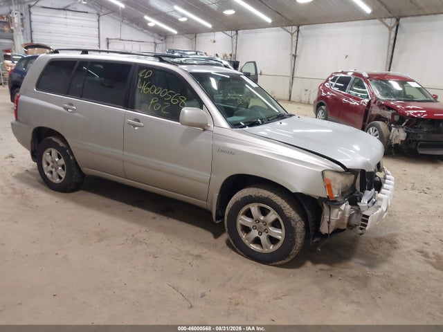 2002 Toyota Highlander Limited V6 მანქანა იყიდება აუქციონზე, vin: JTEHF21A720043639, აუქციონის ნომერი: 46000568
